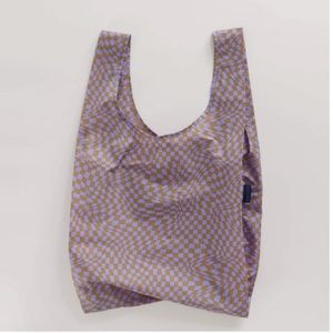 Baggu lavender trippy checker bag
